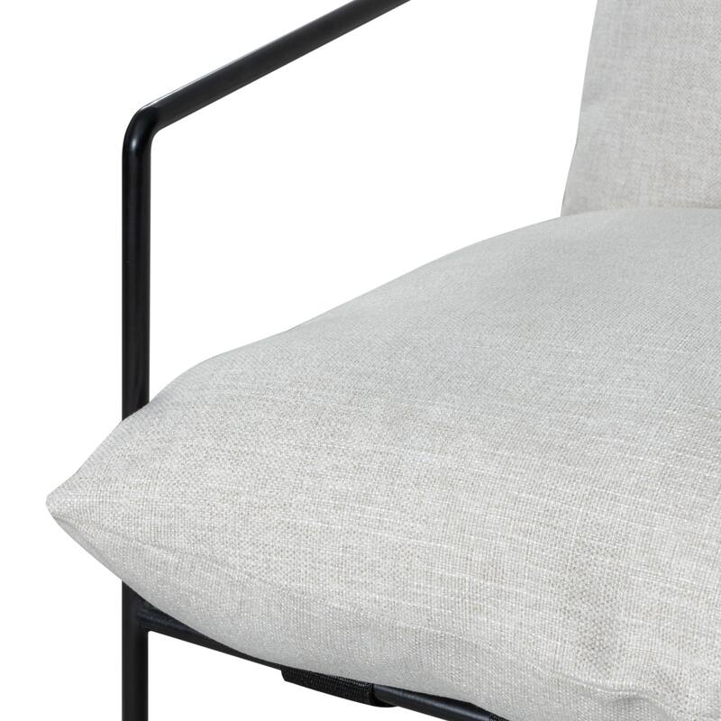 Rogan Modern Industrial Accent Chair