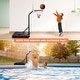 preview thumbnail 8 of 6, Adjustable Portable Basketball Hoop for Kids - Poolside 3.1Ft to 4.7Ft Height - 35''L x 24'' W x 6'' H