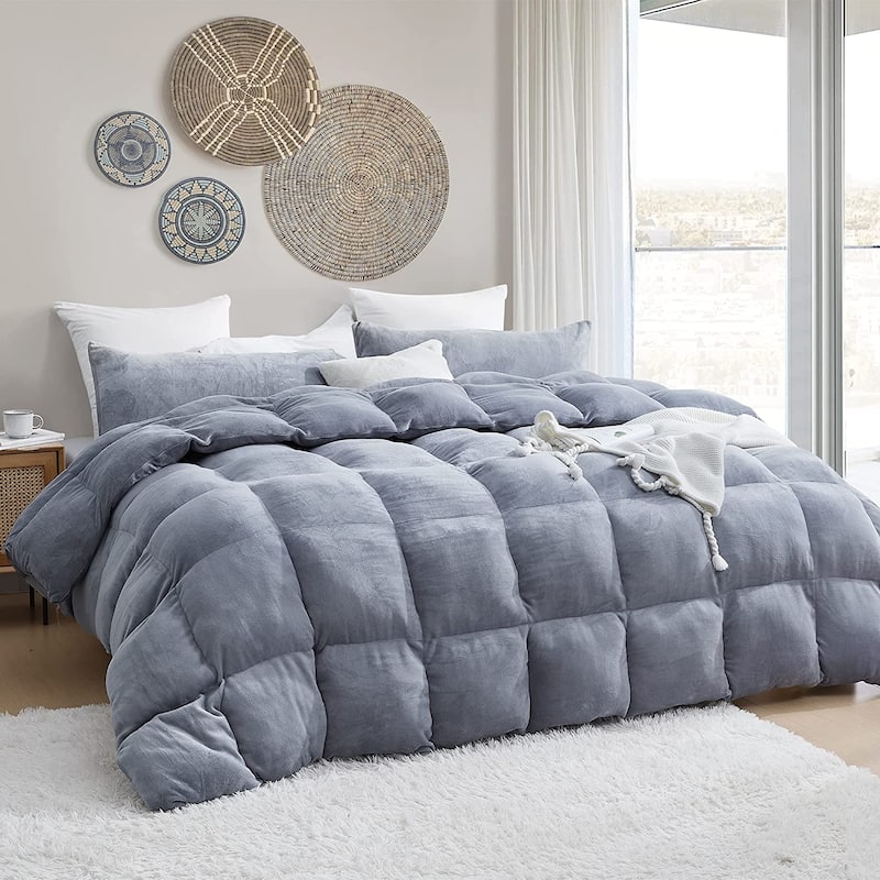 Boi He Thick® - Coma Inducer® Oversized Comforter Set - Silver Gray