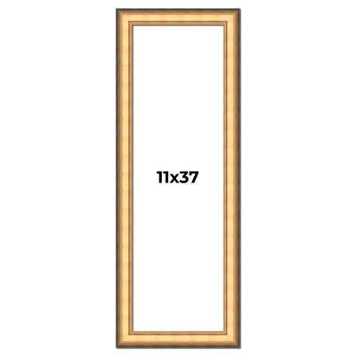 11x37 Frame Gold Plein Aire Solid Wood Picture Frame Width 2 Inches |