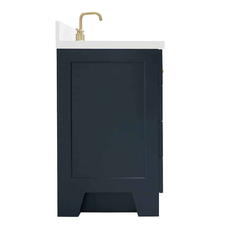 Ariel Q067SWQOVO Taylor 67" Free Standing Single Basin Vanity Set with