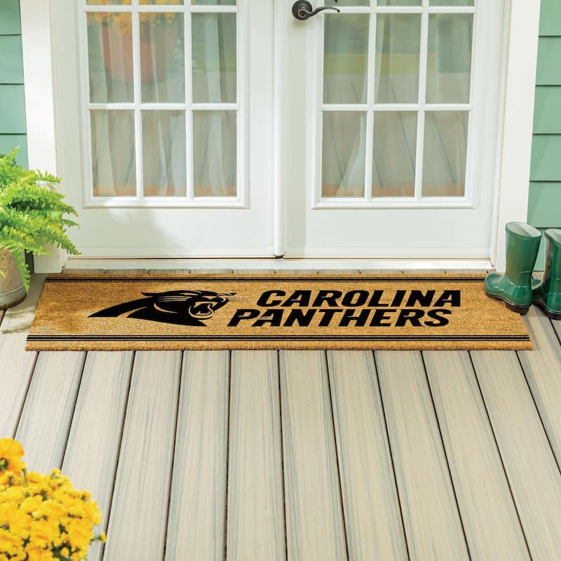 Carolina Panthers Monochrome Indoor/Outdoor Coir Door Mat