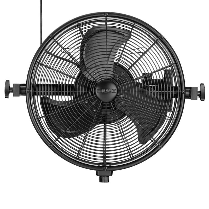18" Mule Matte Black Outdoor Wet-Rated Wall Fan - 18 Inches