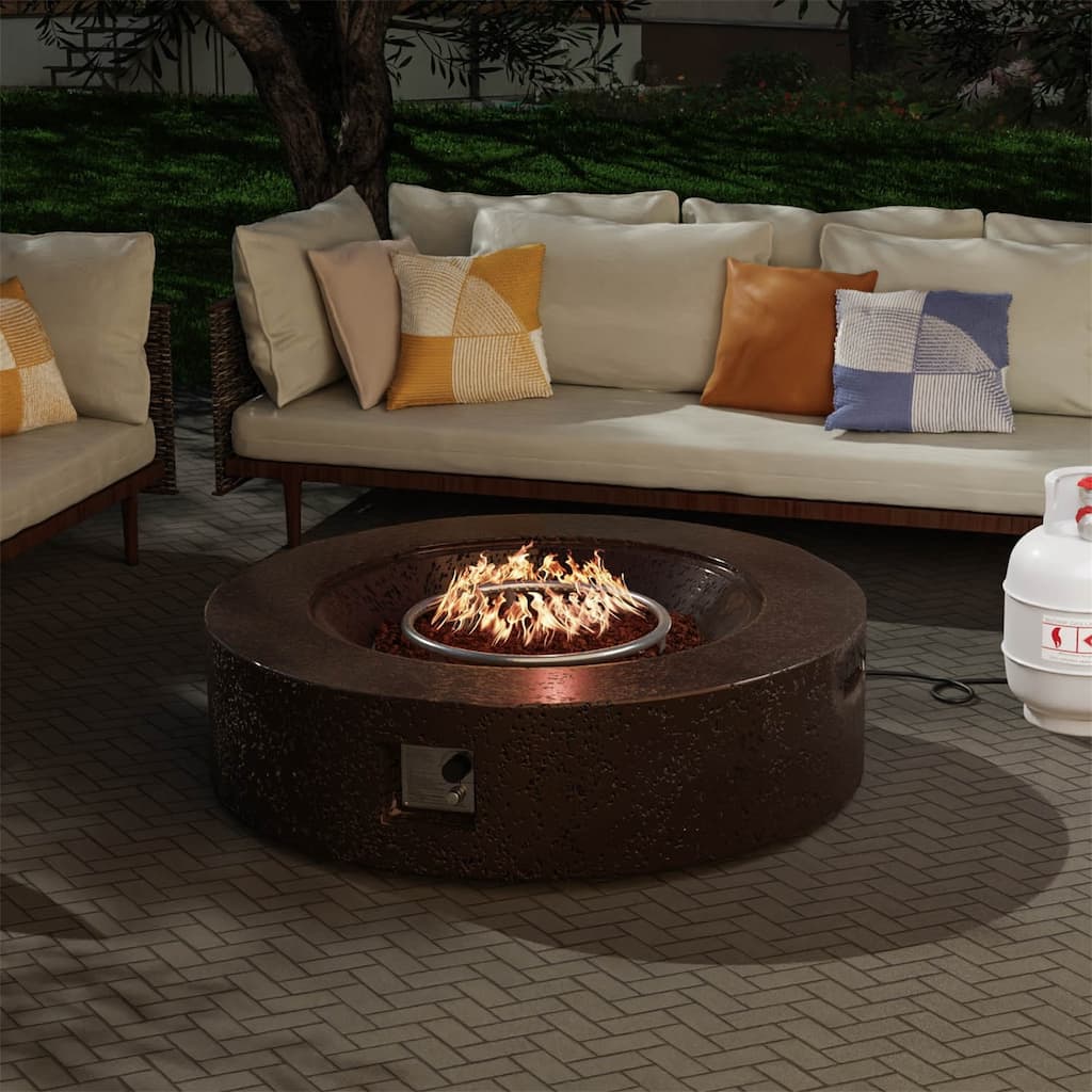 COSIEST Outdoor Propane Fire Pit Tank Outside with Waterproof Cover