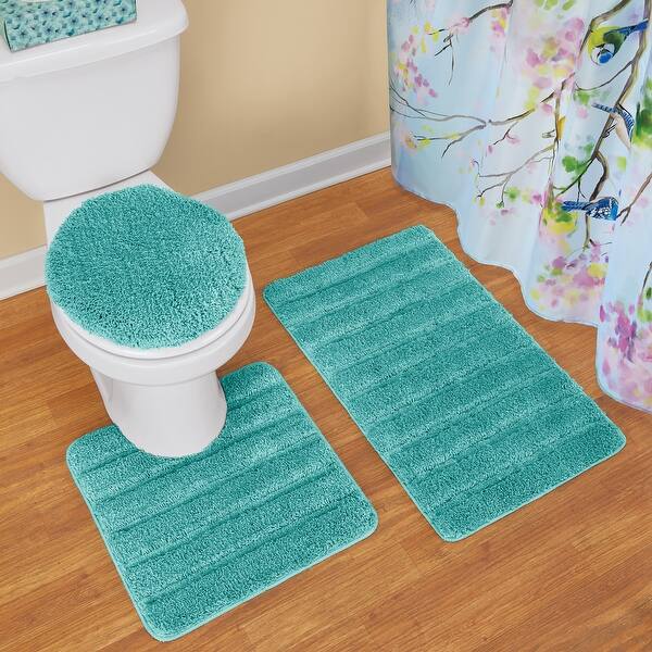 3-Piece Tufted Skid-Resistant Bath Rug Set