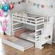 preview thumbnail 12 of 24, Modern & Clean Design Twin over Twin Bunk Beds With Twin Trundle and Stairway Storage Function Grey