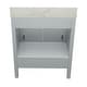 preview thumbnail 55 of 146, Nevado 37" Bathroom Vanity with Cultured Marble Vanity Top Sink in White with White Basin