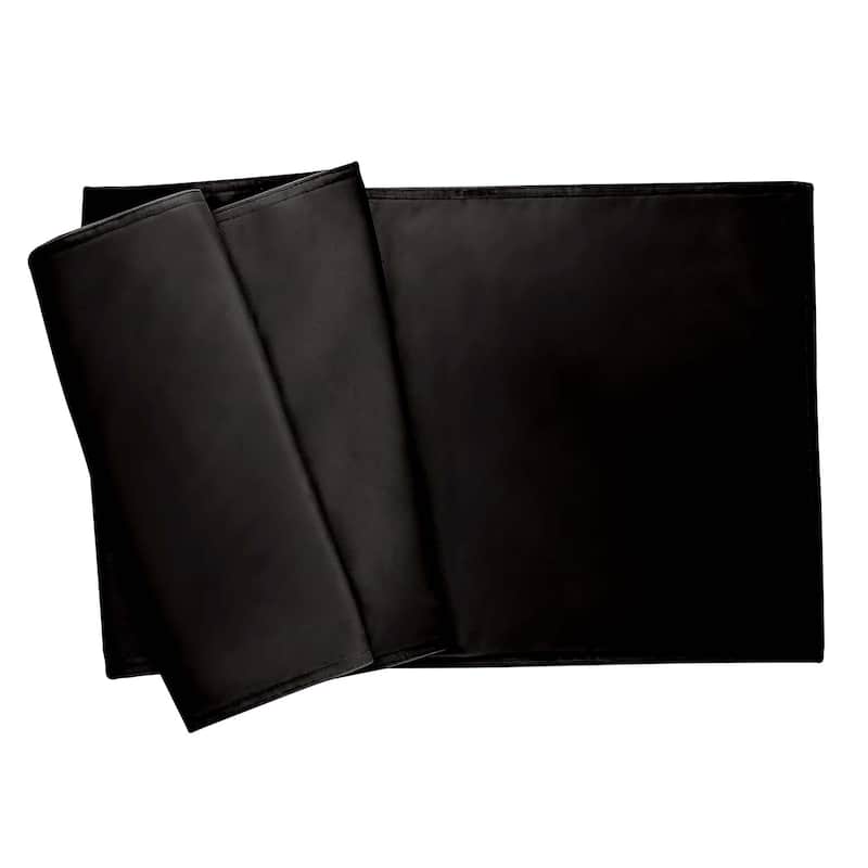 Sparkles Home Plain Table Runner - Black Velvet