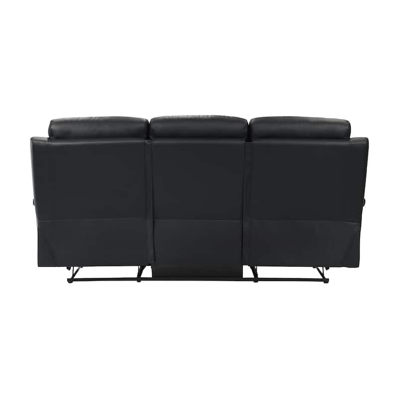 Peperomia Leather 2-Piece Manual Double Reclining Living Room Sofa Set