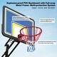 preview thumbnail 5 of 7, Portable Basketball Hoop,Adjustable Height 8.04ft to 10.01ft,39 inch Backboard with Rebound System, w/Rebound Board & Wheels