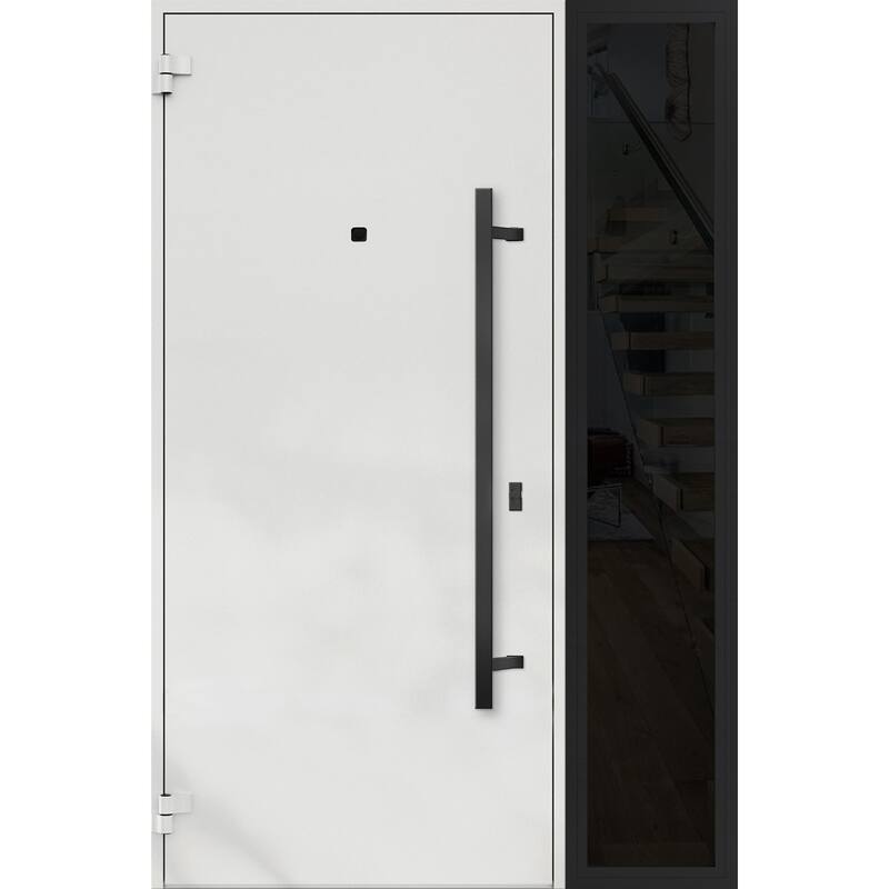 VDOMDOORS | Front Door Exterior Door | Fiberglass | Frame & Hardware Included | 18x80, Oak Entry Door Steel Entry Door