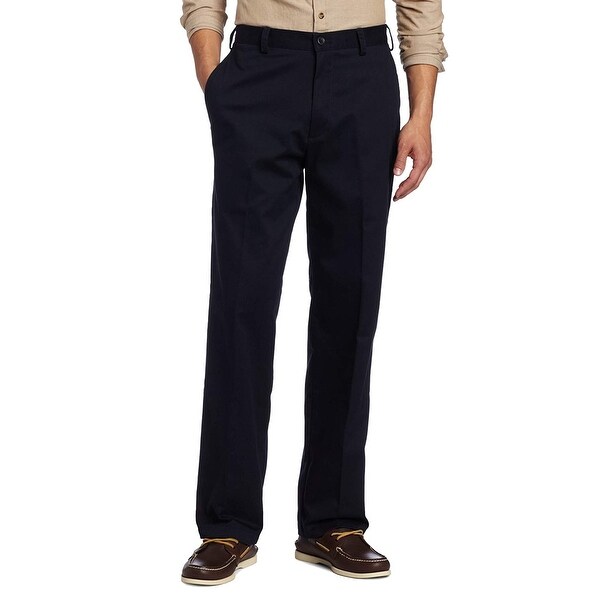 IZOD Mens Pants Solid Navy Blue Size 40x32 American Chinos Classic Fit. Opens flyout.