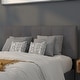 preview thumbnail 28 of 36, Quilted Tufted Upholstered Headboard Dark Gray - Full