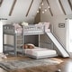 preview thumbnail 2 of 24, Multifunction Twin Over Twin Bunk Bed with Slide and Ladder