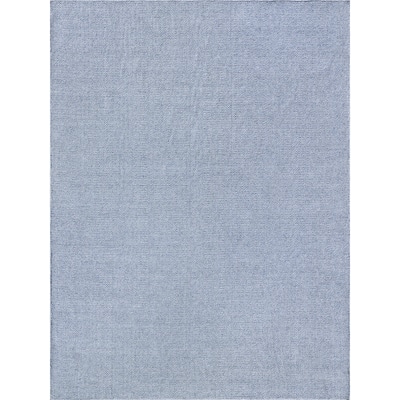 EXQUISITE RUGS Bali Indoor/Outdoor Flatweave PET yarn Light Blue Area Rug.