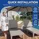 preview thumbnail 35 of 105, Outdoor Chaise Lounge Chairs (Set of 2) with Adjustable Backrest