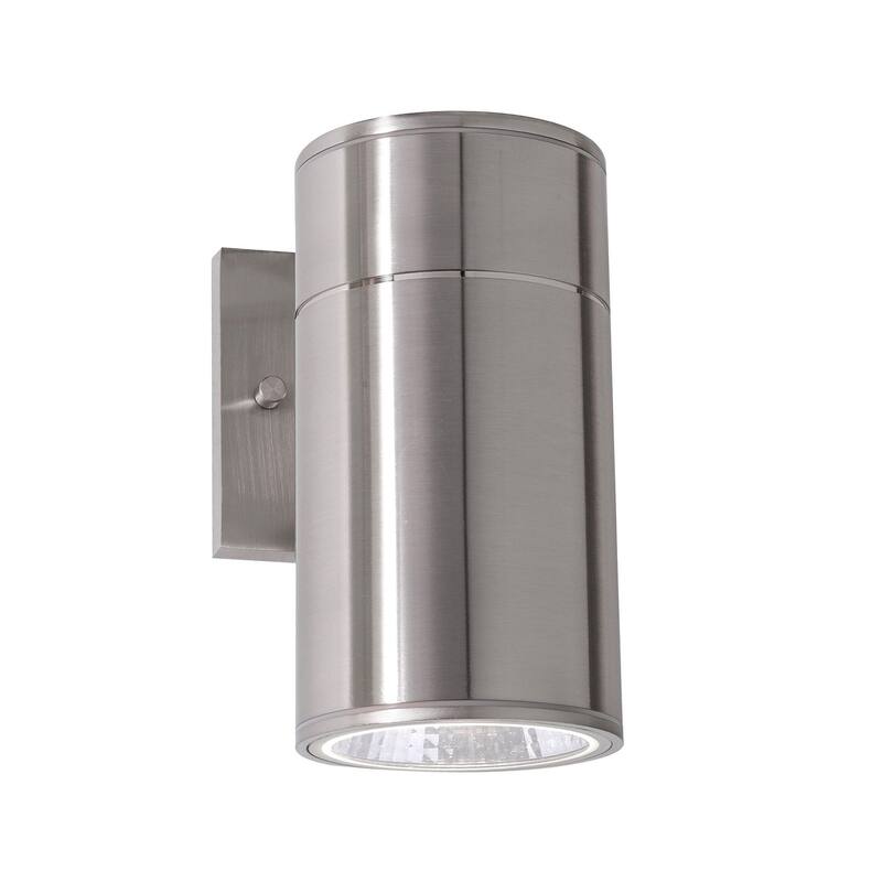 AFX Everly Outdoor LED Wall Sconce - Adjustable CCT - Satin Nickel - 8" Height