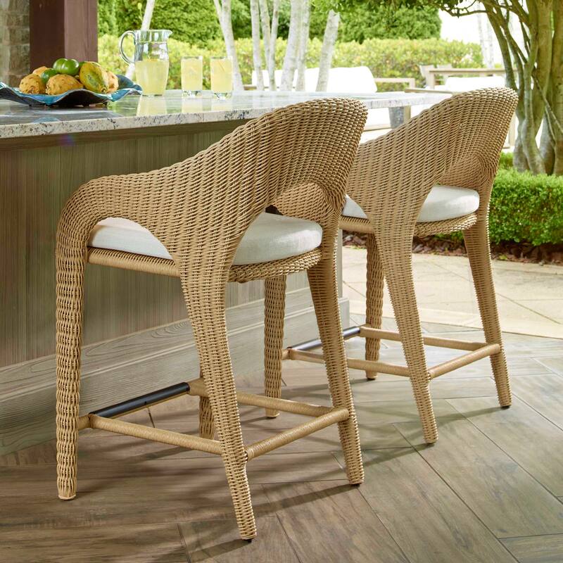 Uttermost Kavali Outdoor Wicker Stool