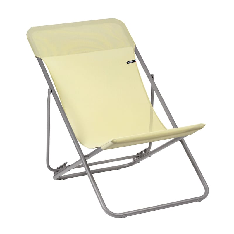 Lafuma Maxi Transat Batyline®ISO Folding Deckchair - Set of 2 - Etamine Yellow
