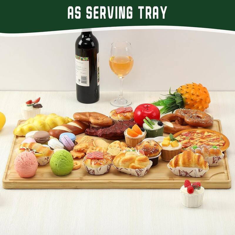 24-in L X 16-in W Wood Cutting Board - 24-in L X 16-in W