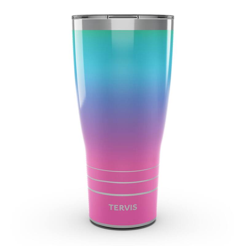 Tervis Traveler Blue Raspberry Ombre Triple Walled Insulated Travel Tumbler, Stainless Steel - 30oz
