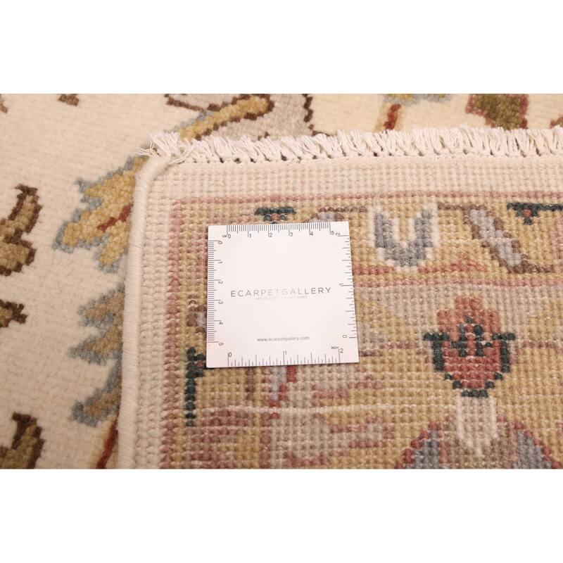 ECARPETGALLERY Hand-knotted Jules Serapi Ivory Wool Rug - 6'0 x 8'11