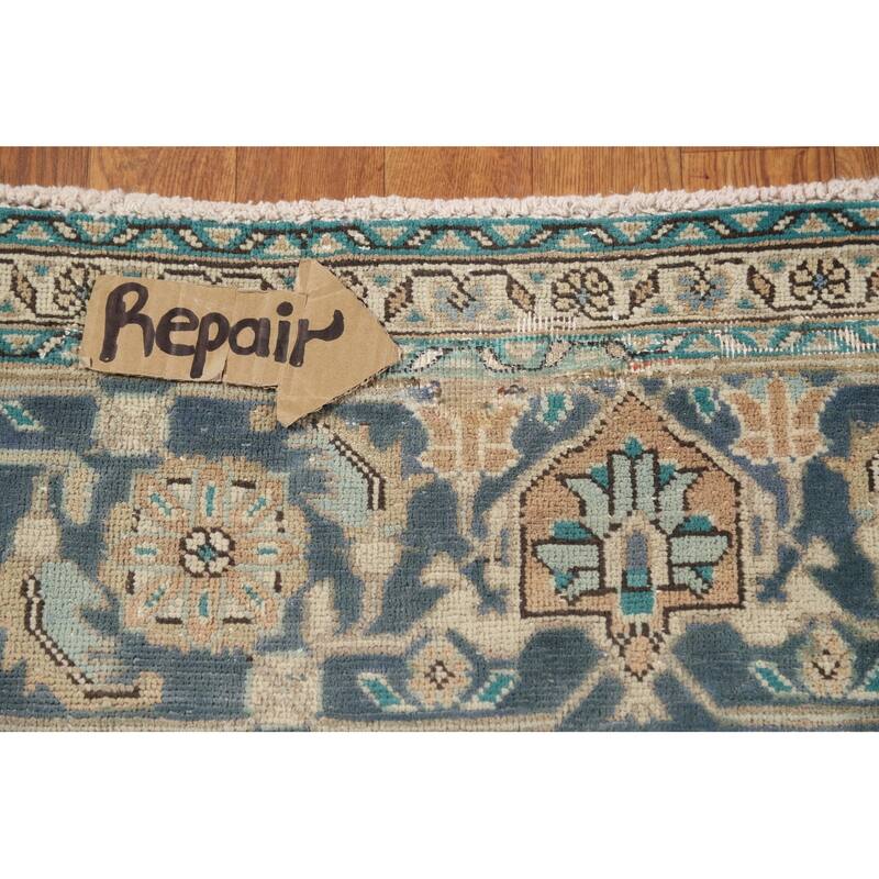 Geometric Tabriz Persian Area Rug Handmade Oriental Pink Wool Carpet - 8'4"x 11'5"