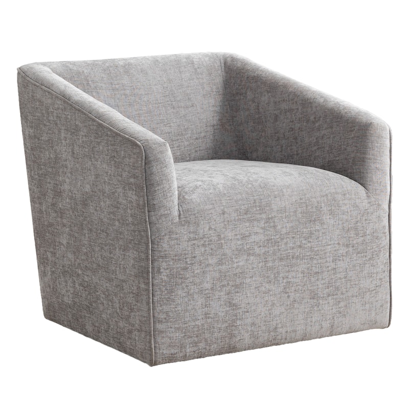 Modern 360°Swivel Upholstered Barrel Armchair for Home Sofa Living Room,Bedroom