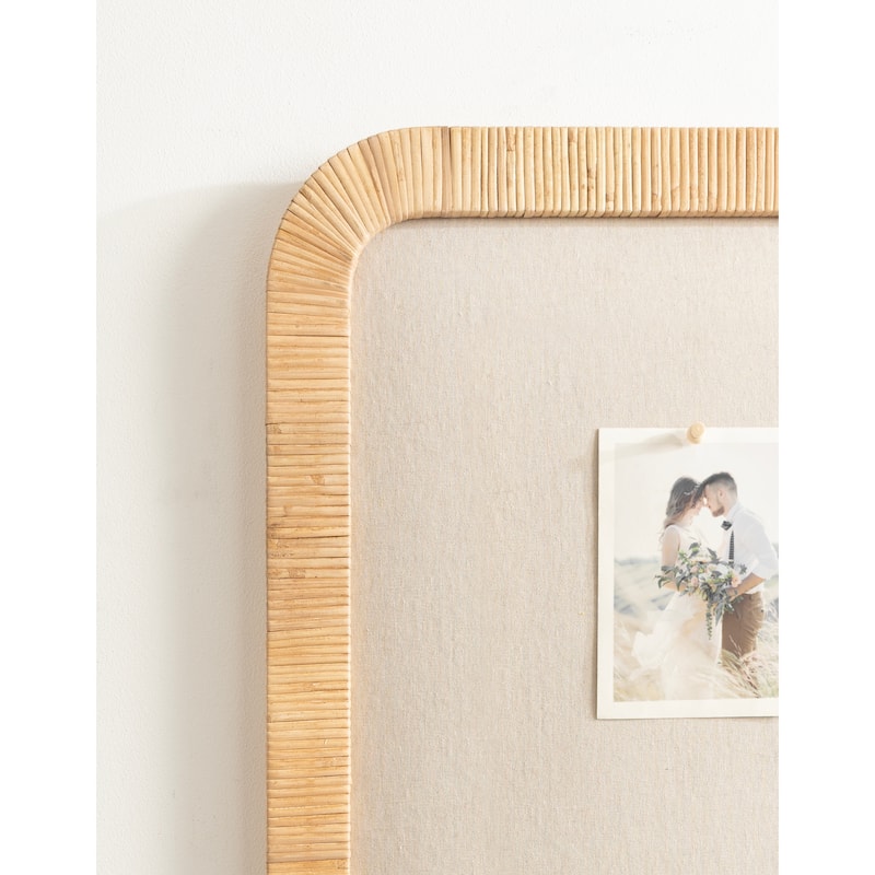 Kate and Laurel Rahfy Framed Fabric Pinboard - 20x30