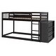 preview thumbnail 5 of 27, Twin Over Twin Bunk Bed with Storage Drawers and Shelves for Kids
