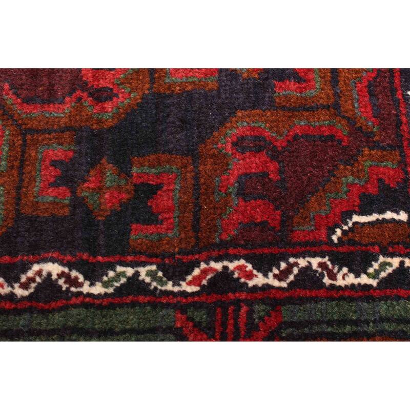 ECARPETGALLERY Hand-knotted Teimani Dark Brown Wool Rug - 3'10 x 6'4