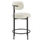 preview thumbnail 4 of 9, Albie Boucle Fabric Counter Stools - Set of 2