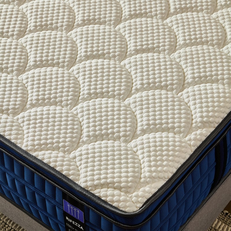 14 inch Hybrid Mattress Medium-Firm Gel Memory Foam Fiberglass-Free