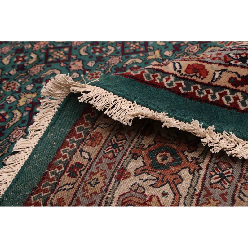 ECARPETGALLERY Hand-knotted Finest Agra Jaipur Dark Green Wool Rug - 8'2 x 8'0