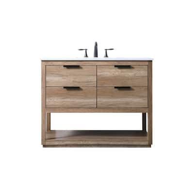 Elegant Lighting VF19242 Larkin 42" Free Standing Single Basin Vanity
