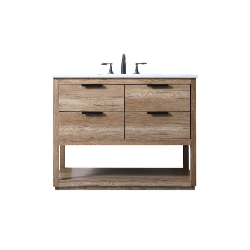 Elegant Lighting VF19242 Larkin 42" Free Standing Single Basin Vanity