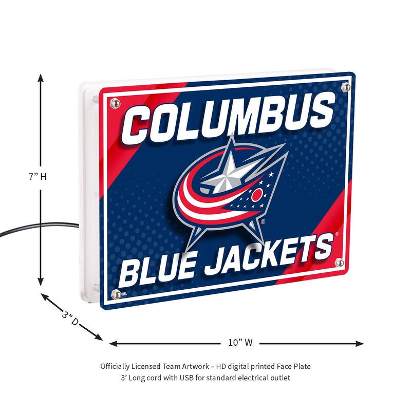 Columbus Blue Jackets LED Lighted Sign - Red