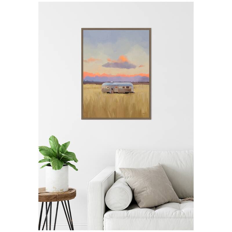 Kate and Laurel Solitude by Mary Sparrow Framed Canvas Wall Art Print