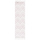 preview thumbnail 76 of 122, SAFAVIEH Moroccan Tassel Shag Kobi 2-inch Thick Rug 2'3" x 8' Runner - Ivory/Pink - Runner