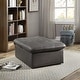 preview thumbnail 6 of 11, Kathleen Contemporary Faux Leather Tufted Adjustable Accent Chair by Porch & Den
