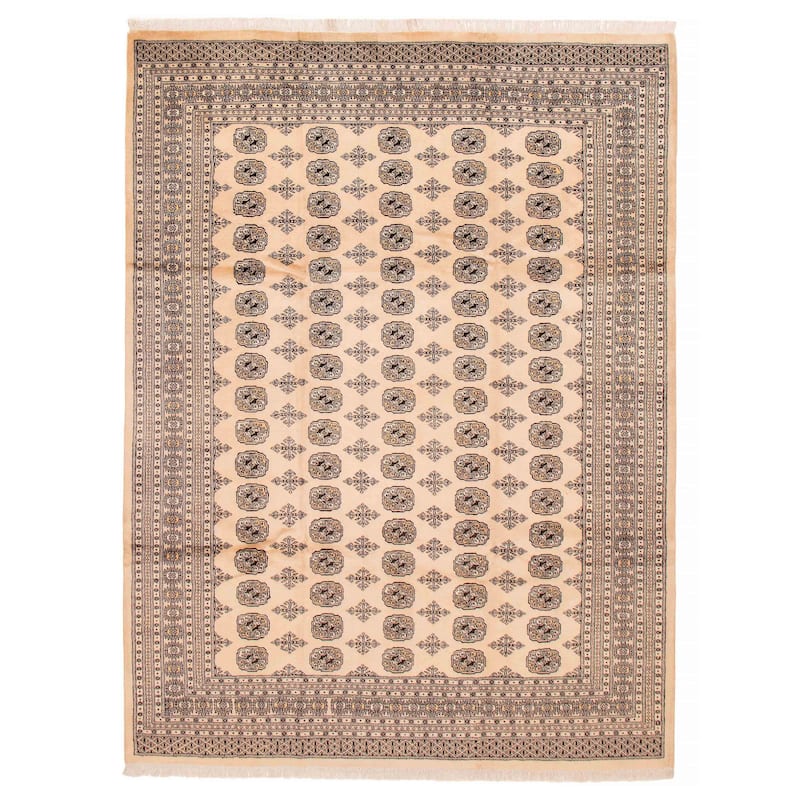 ECARPETGALLERY Hand-knotted Finest Peshawar Bokhara Beige Wool Rug - 8'4 x 10'11 - Beige - 8'4 x 10'11