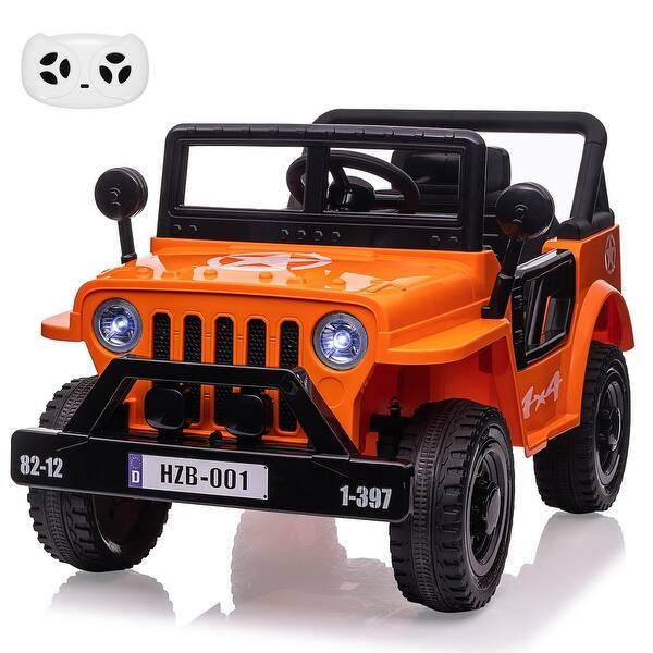 slide 2 of 10, 12V Electric Ride on Car with Remote Control Orange