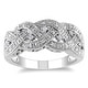 preview thumbnail 13 of 12, Braided 1/8ct TDW Diamond Ring in Sterling Silver by Miadora