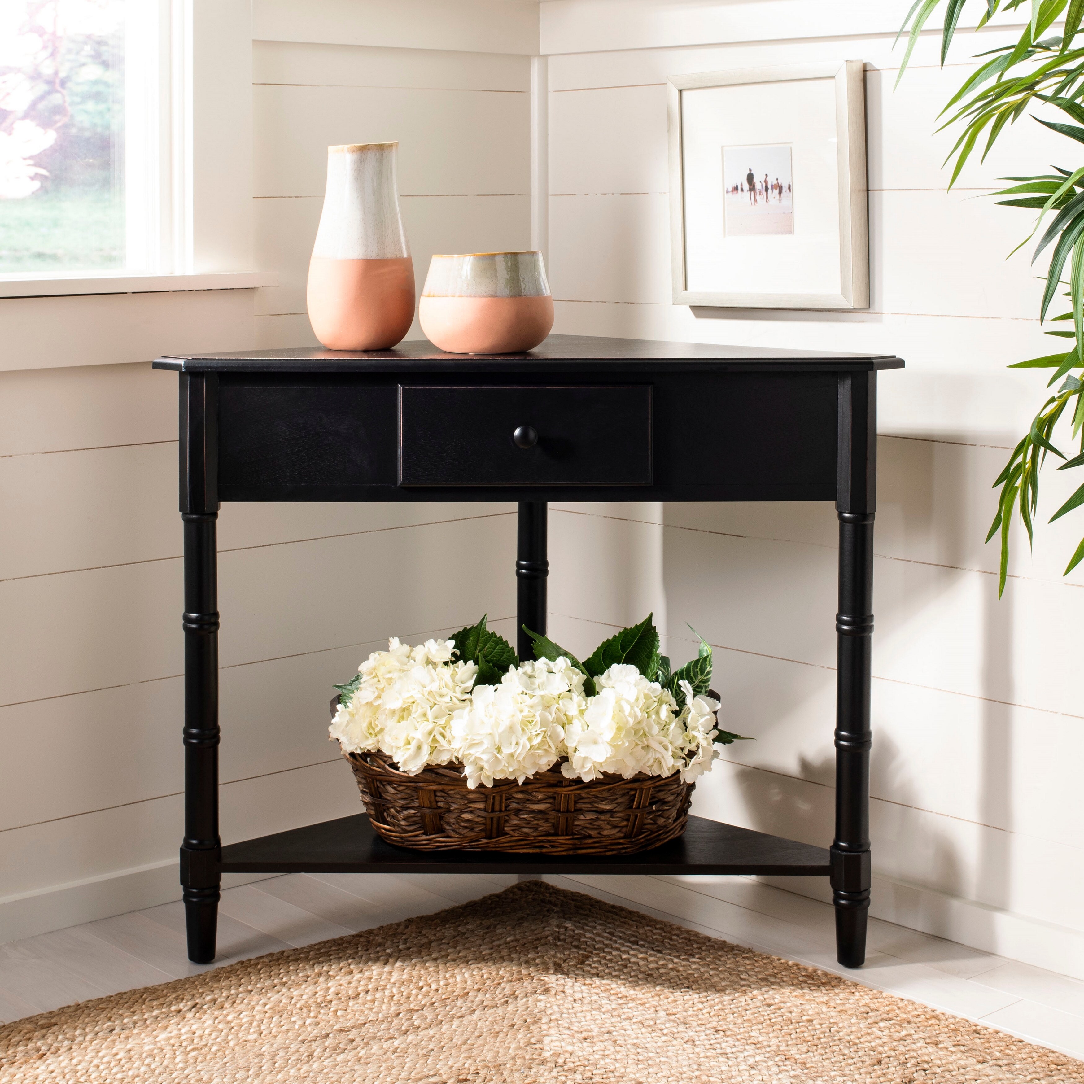 Shop Safavieh Gomez Black Corner Table Overstock 7388157