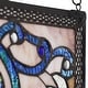 preview thumbnail 2 of 10, River of Goods Brandi's Amber Stained Glass 26-inch Window Panel - M