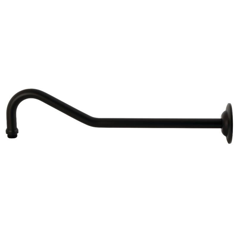 Kingston Brass Restoration 17-Inch Shower Arm - Matte Black