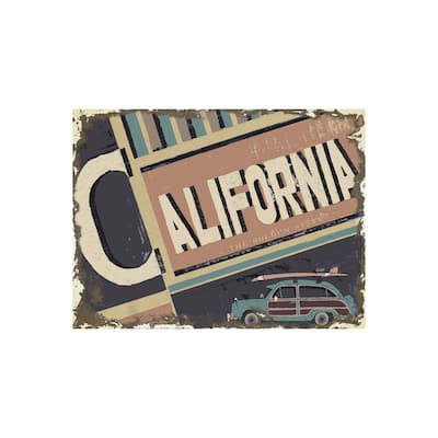 California (40 x 30) Canvas Art Print