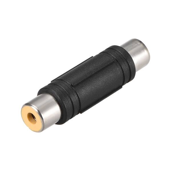 Shop Rca Female To Female Connector Stereo Audio Video Cable Adapter Coupler Black On Sale Overstock 27581118