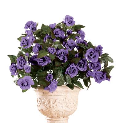 Floral Rose Bushes - Set of 3