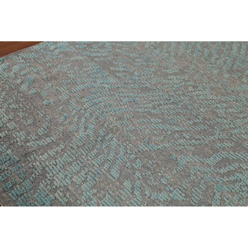 All-Over Abstract Moroccan Oriental Area Rug Hand-Knotted Wool Carpet - 4'10"x 7'10"